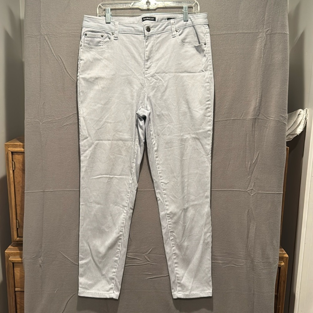Needle & Cloth Womens 16 Skinny Striped Jeans w Pockets